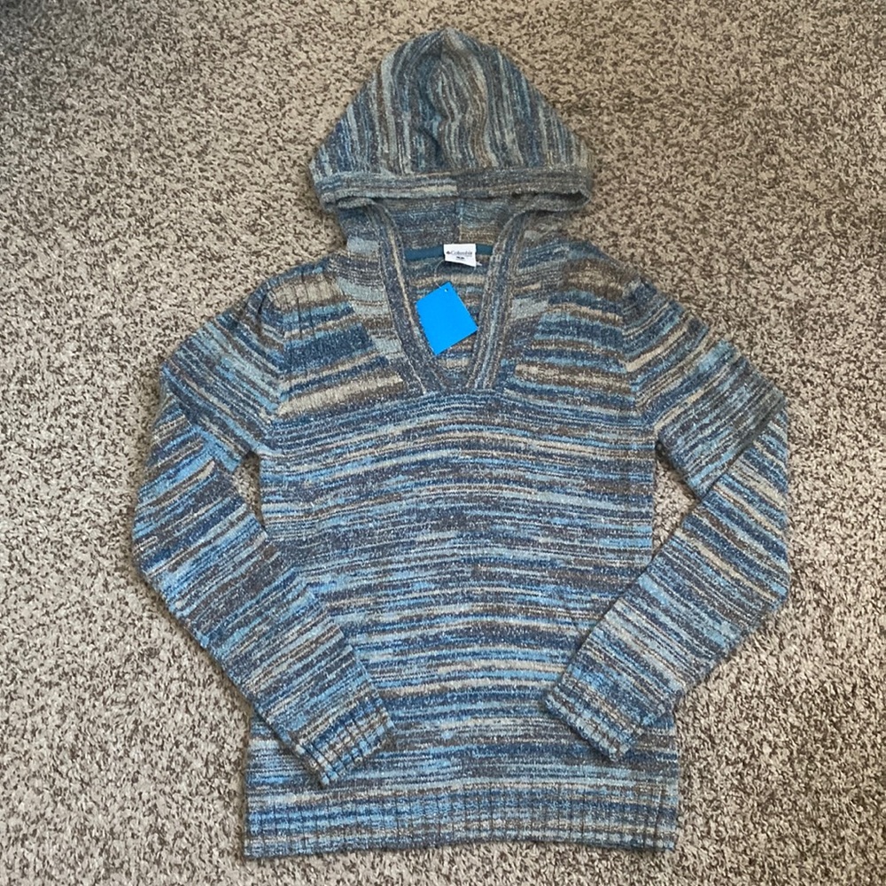 NWT Columbia Melange Meadow Knit Hooded Sweater